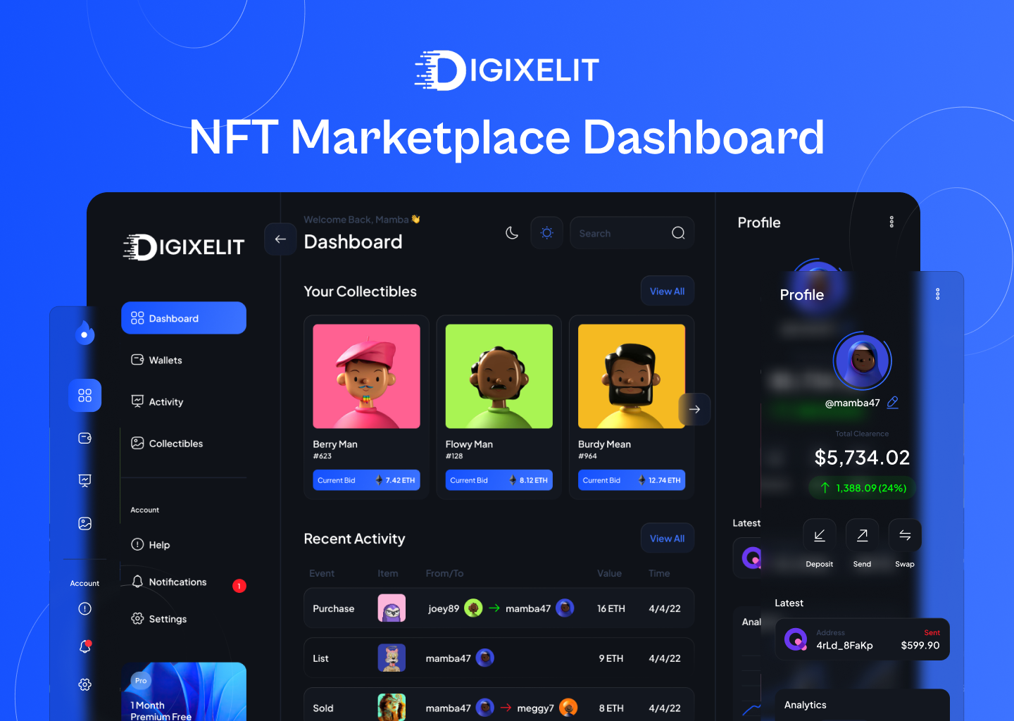 NFT Marketplace Dashboard